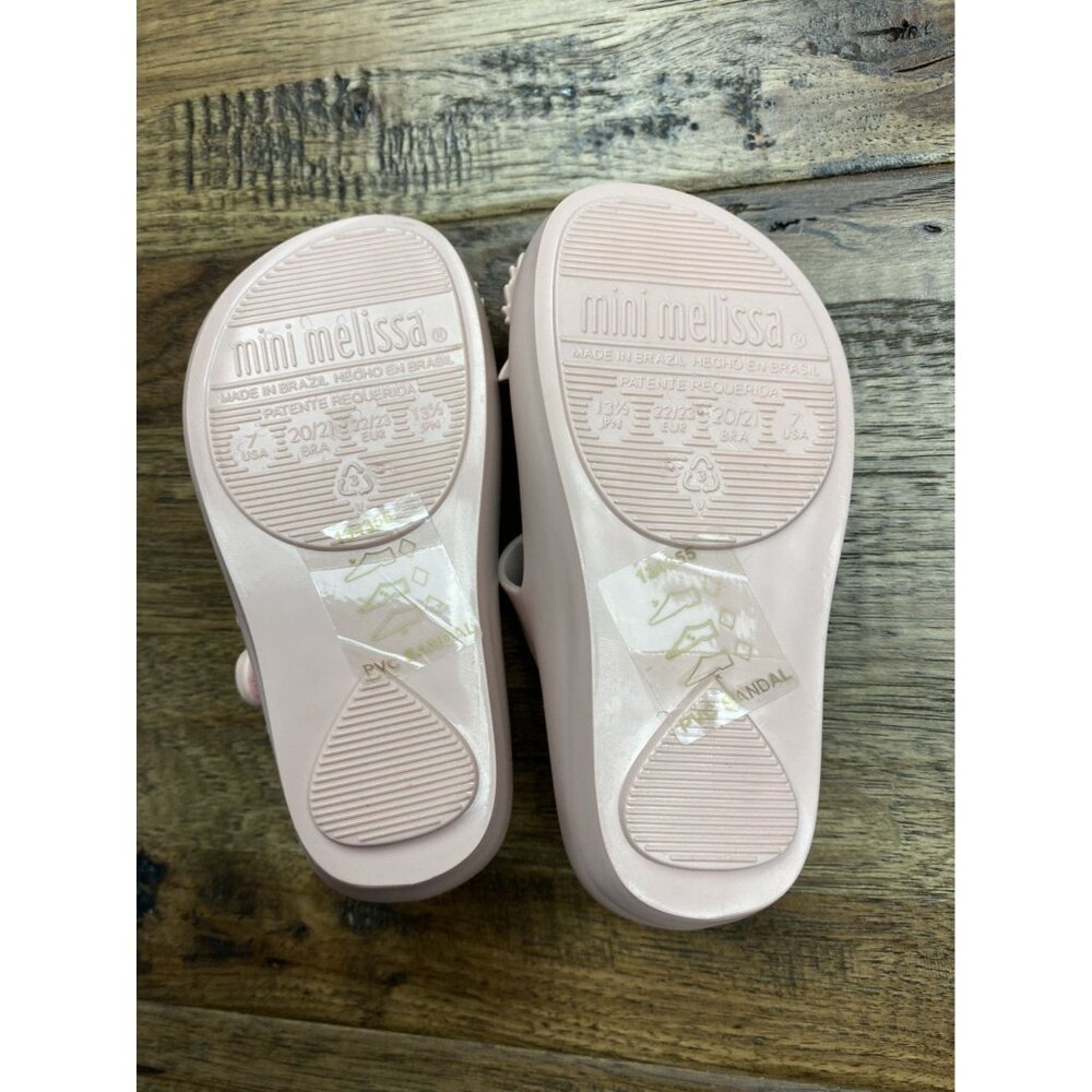 NEW Pale Pink Mini Melissa Owl Shoes 7 infant - Picture 6 of 9
